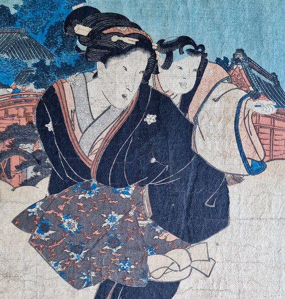 Original Woodblock Print Utagawa Kunisada