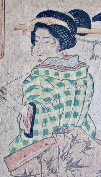Original Woodblock Print Eisen Keisen (1790-1848)- Japan