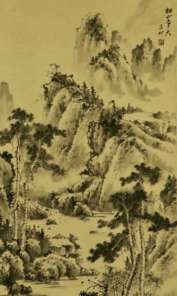 Hanging Scroll Sansui Landscape - China - XIX-XX Century