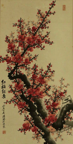 Hanging Scroll "Plum Blossoms" - China - XX c.