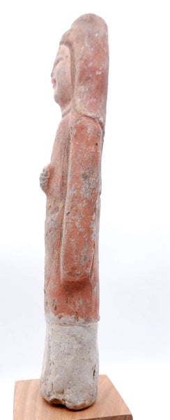 Terracotta Sculpture Standing Attendant - Tang Dynasty - China -618-907 A.D.