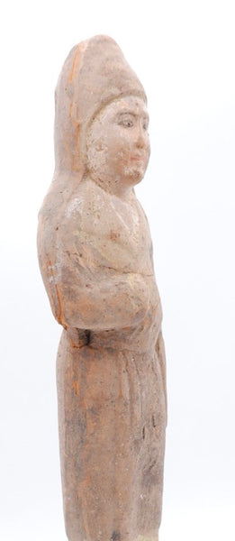 Ceramic Sculpture Attendant Figure - Tang Dynasty - China - 618-907 A.D.