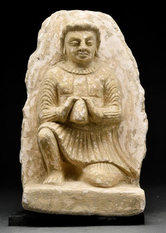 Gandhara Stucco Worshipper - 300-500 AD