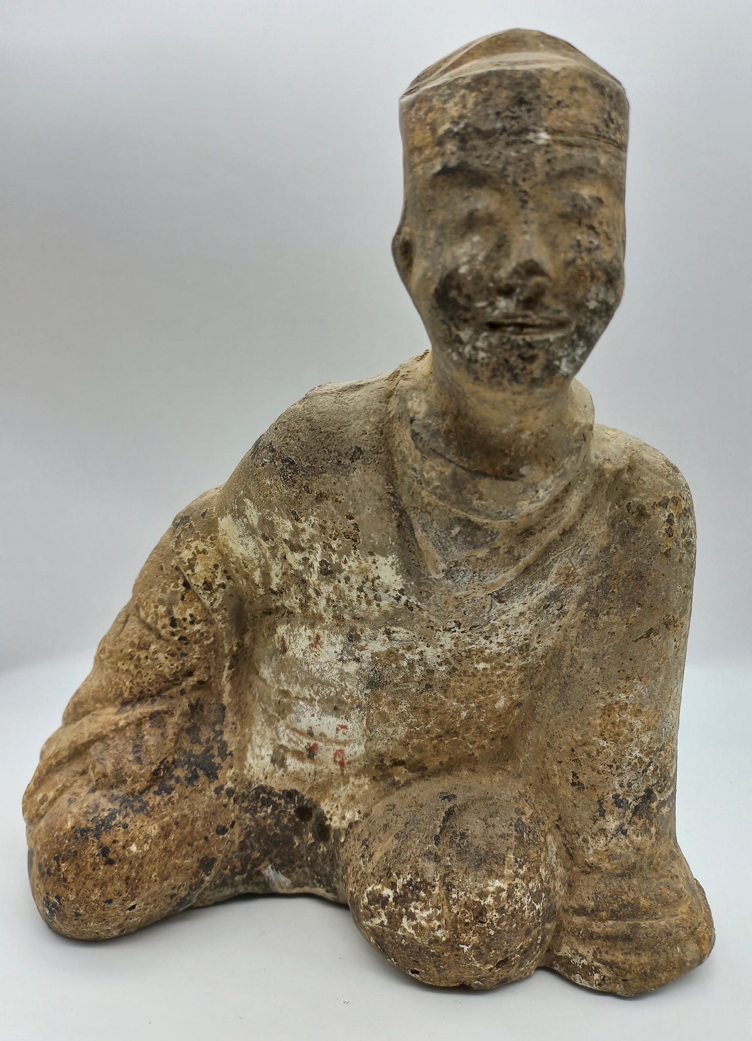 Terracotta Sculpture Funerary Recumbent Figures - Han dynasty - China