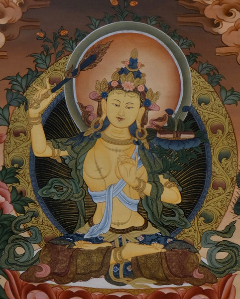 Thangka Manjushree - Tibet - XXth c.