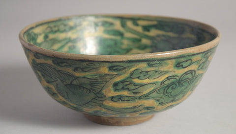 Green Glazed Pottery Bowl - China