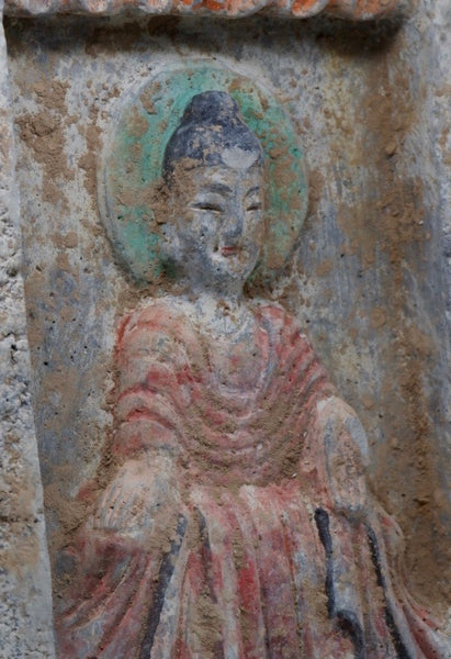 Northern Wei Dynasty Buddha Terracotta - China - 386-534 A.D.
