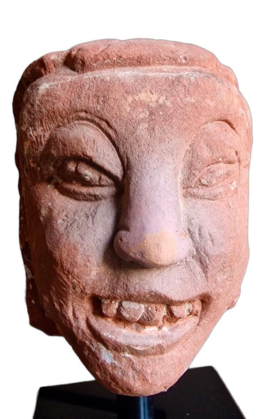 Red Sandstone Buddha Head - India - V-VII c.