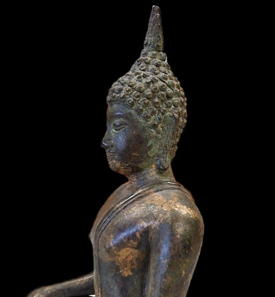 Bronze Statue Buddha Sukhothai Style - Thailand XVIII c.