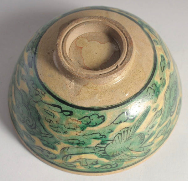 Green Glazed Pottery Bowl - China