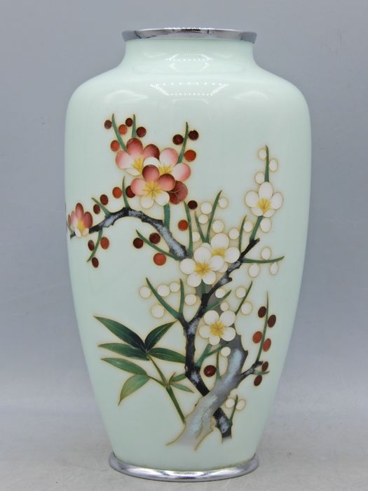Vase Cloisonne Enamel - Ando Jubei Studio - Japan - 19th-20th c.
